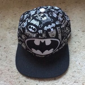 Black and White Batman Snapback
